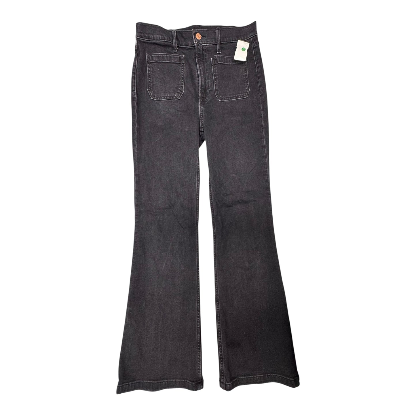 Jeans Flared By Gap In Black Denim, Size:6