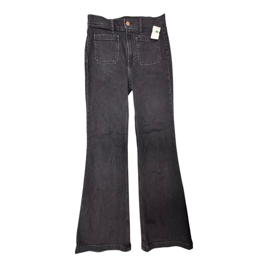 Jeans Flared By Gap In Black Denim, Size:6