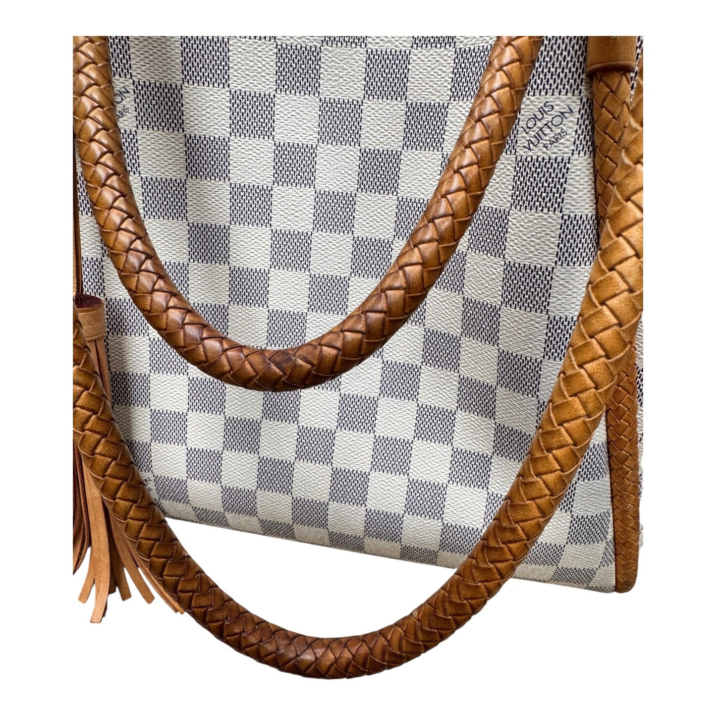 Damier Azur Propriano  Handbag Luxury Designer By Louis Vuitton In Rose Ballerine, Size: Medium (As Is)