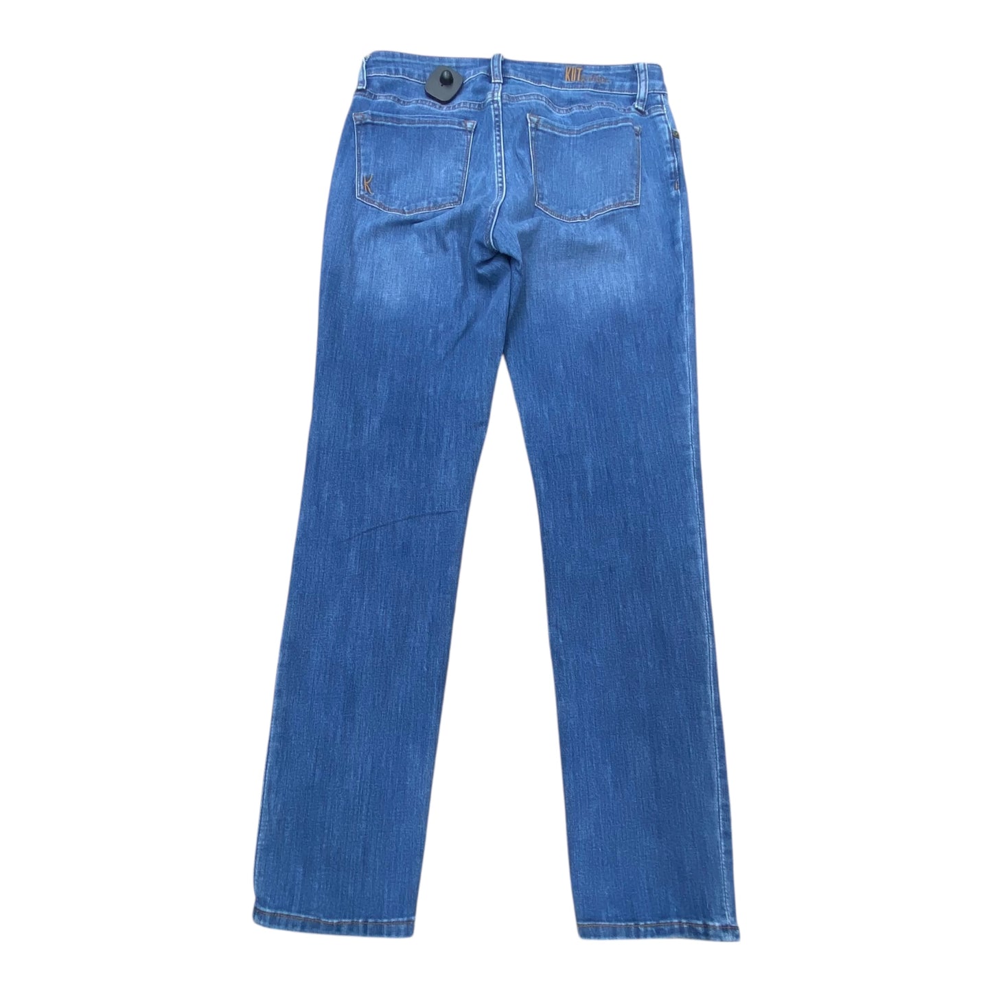 Jeans Straight By Kut In Blue Denim, Size:4
