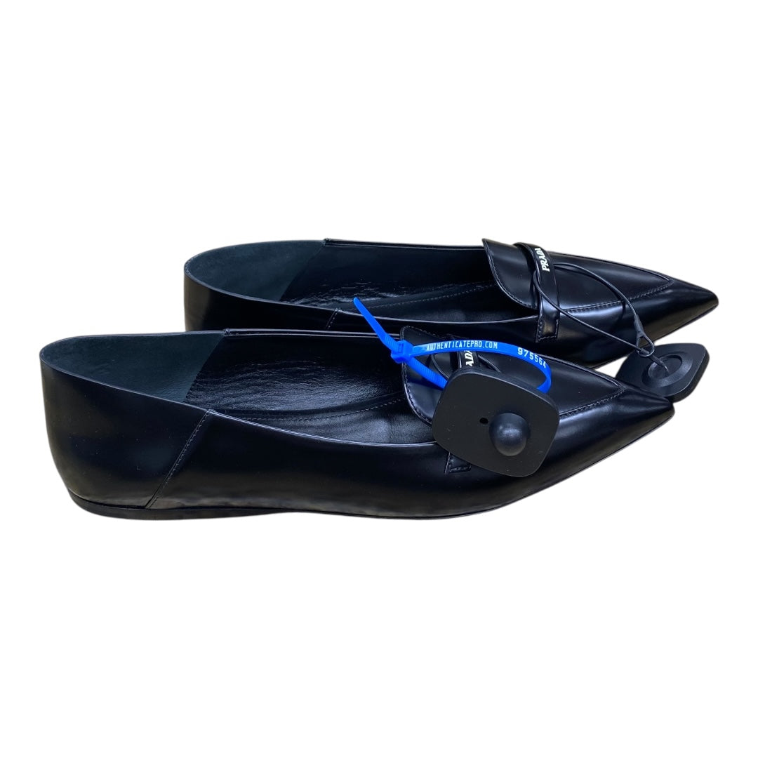 Shoes Luxury Designer By Prada In Black, Size:8.5