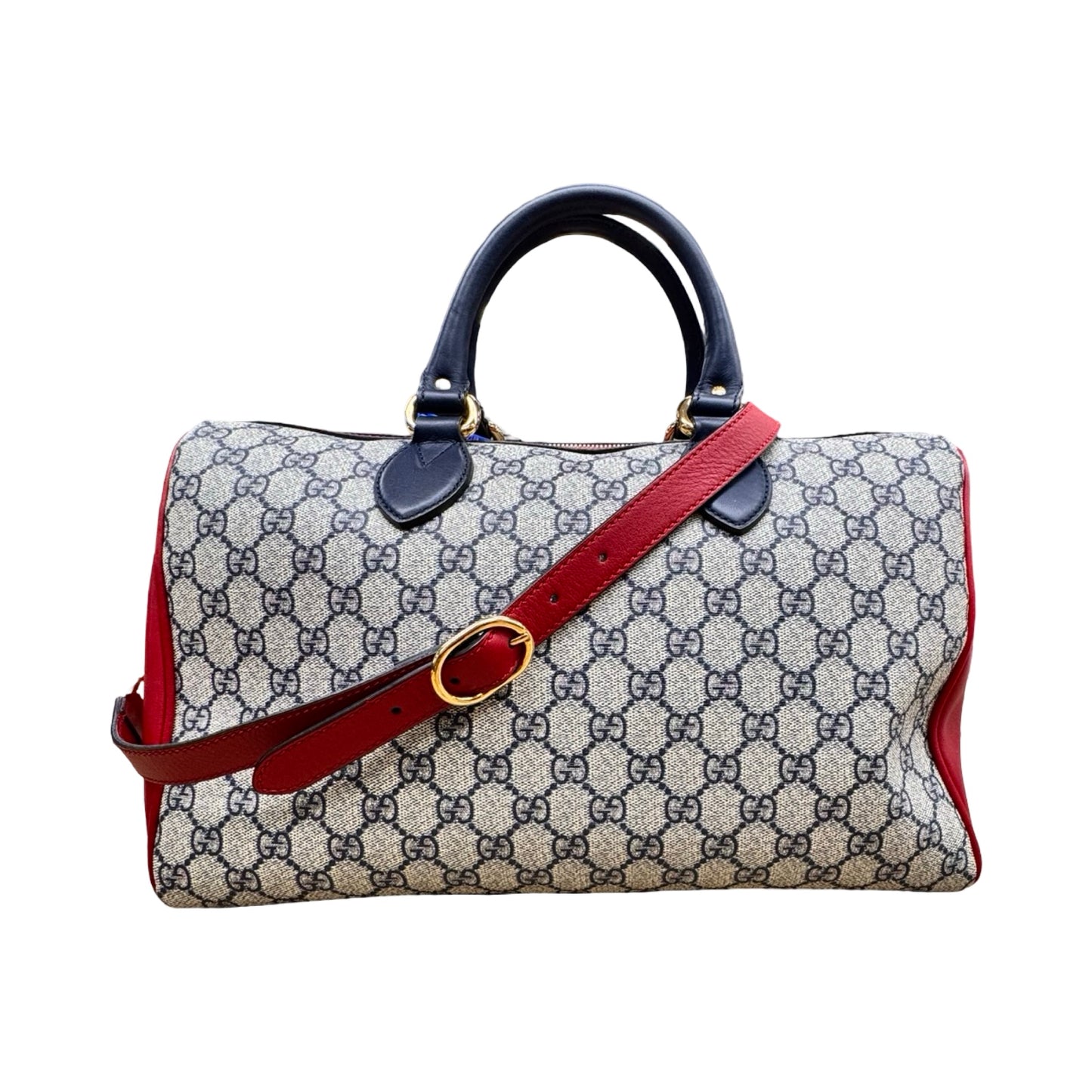Handbag Structure Supreme Monogram Boston 35 Luxury Designer By Gucci In Multi, Size:Medium