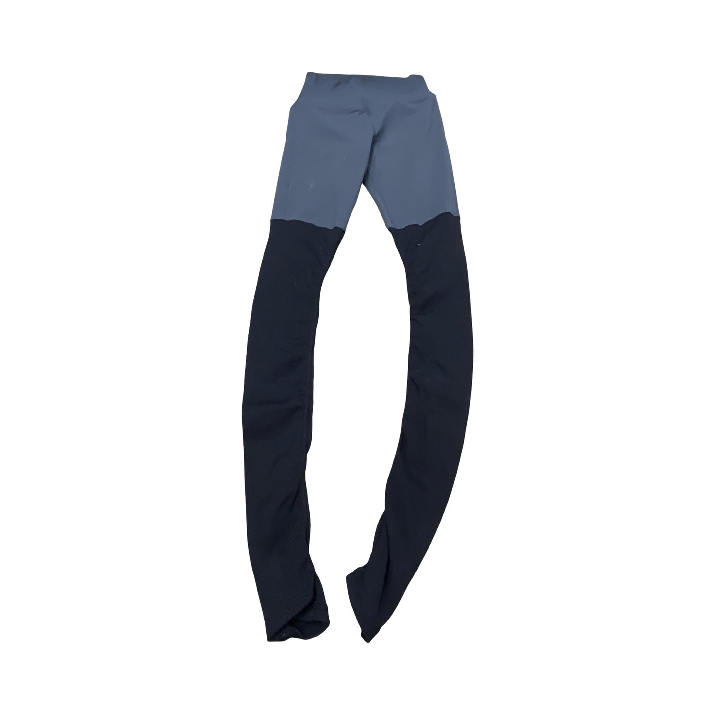 Athletic Leggings By Alo In Black & Grey, Size:Xs