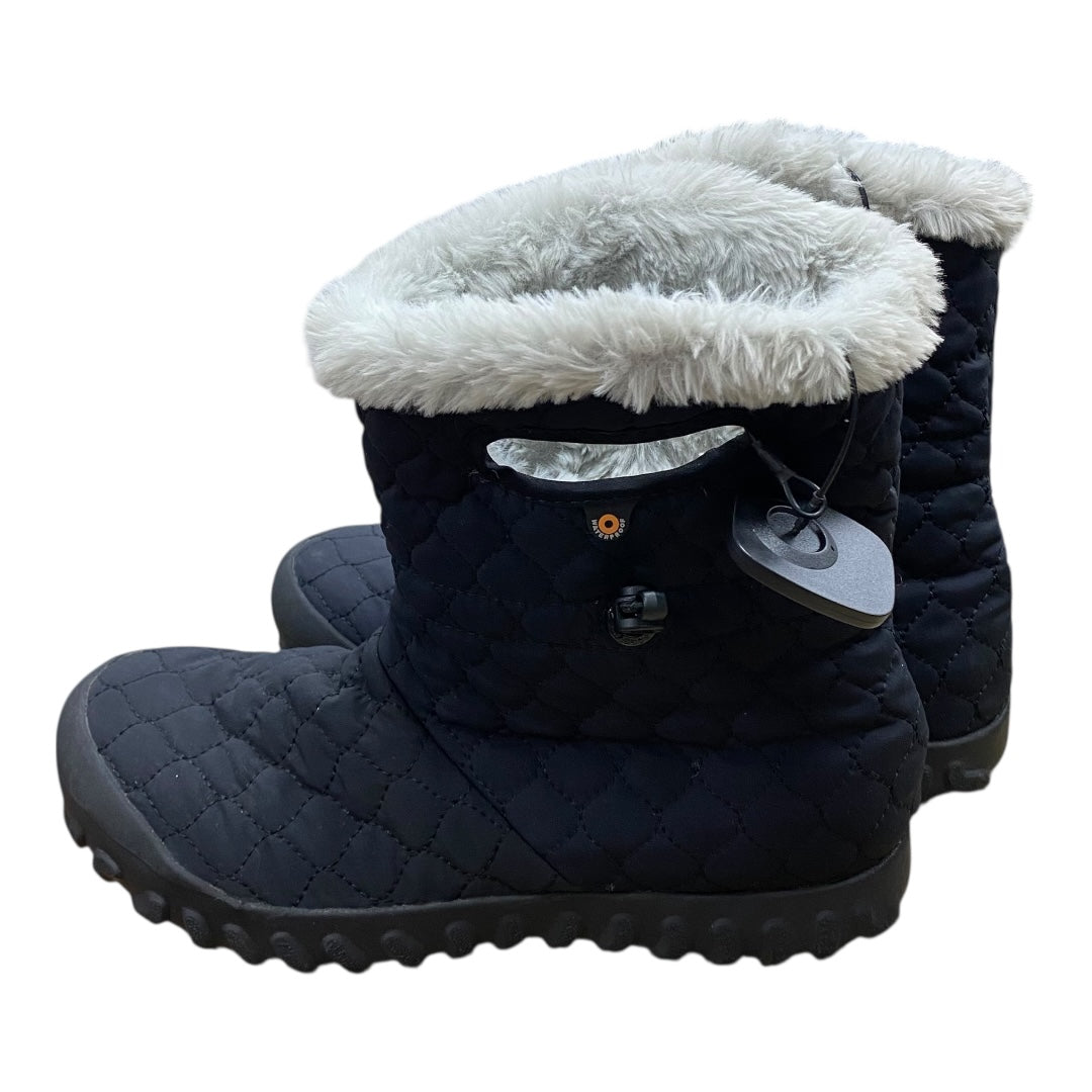 Boots Ankle Flats By Bogs In Black & Grey, Size:11