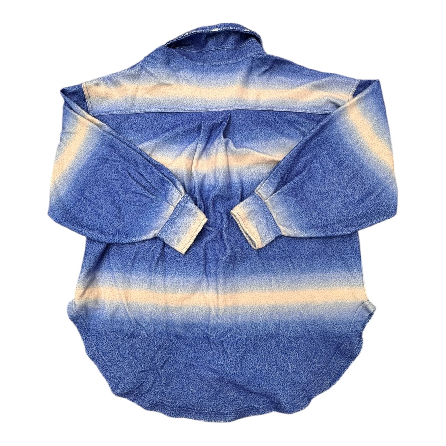 Jacket Shirt By Free People In Blue, Size:S