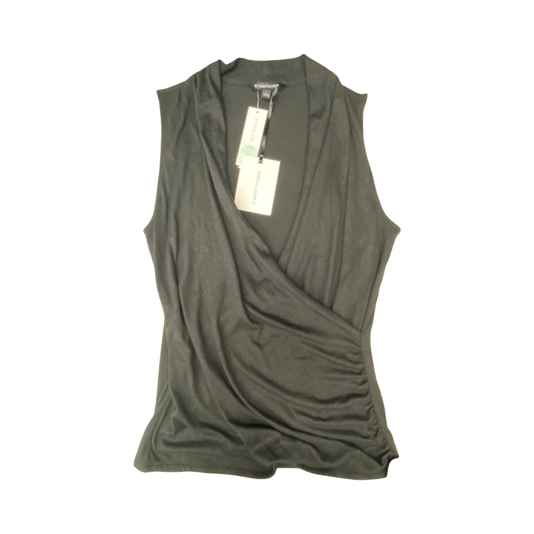 Top Sleeveless By 41 Hawthorn In Black, Size:L