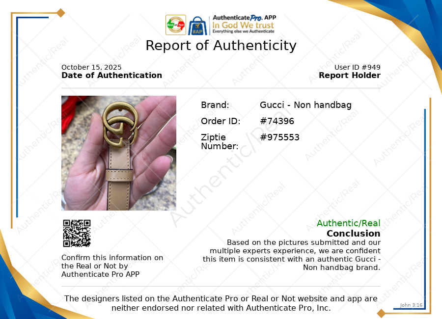 Belt Luxury Designer By Gucci In Tan