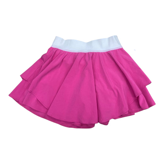 Athletic Skirt By Lululemon In Pink & White, Size:2