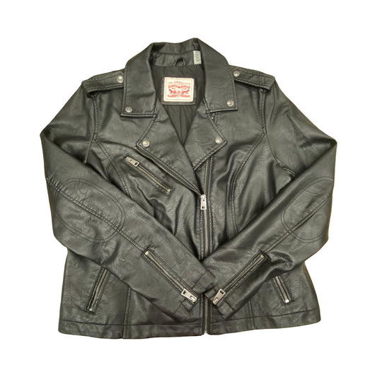 Jacket Moto By Levis In Black, Size:Xl