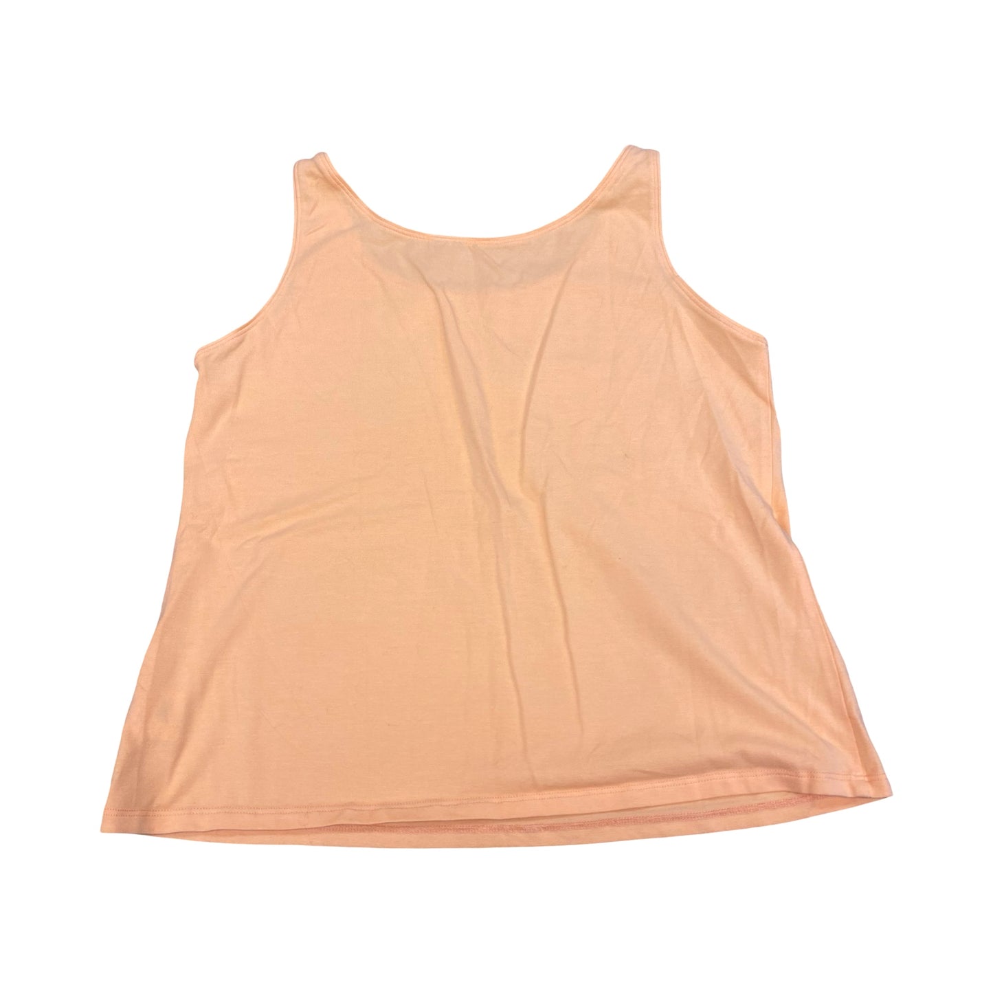 Top Sleeveless Designer By Eileen Fisher In Orange, Size:M