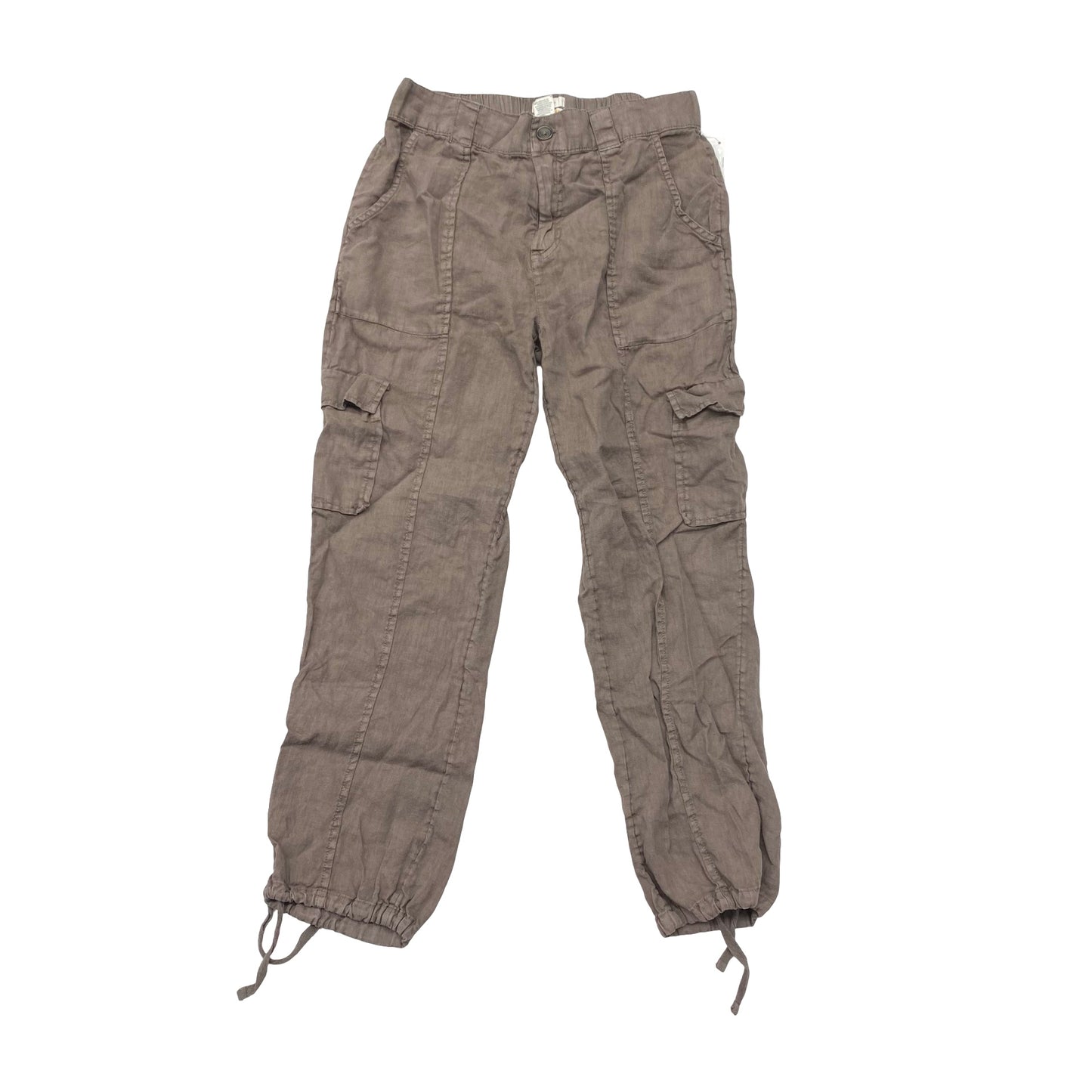 Pants Linen By C And C In Brown, Size:M