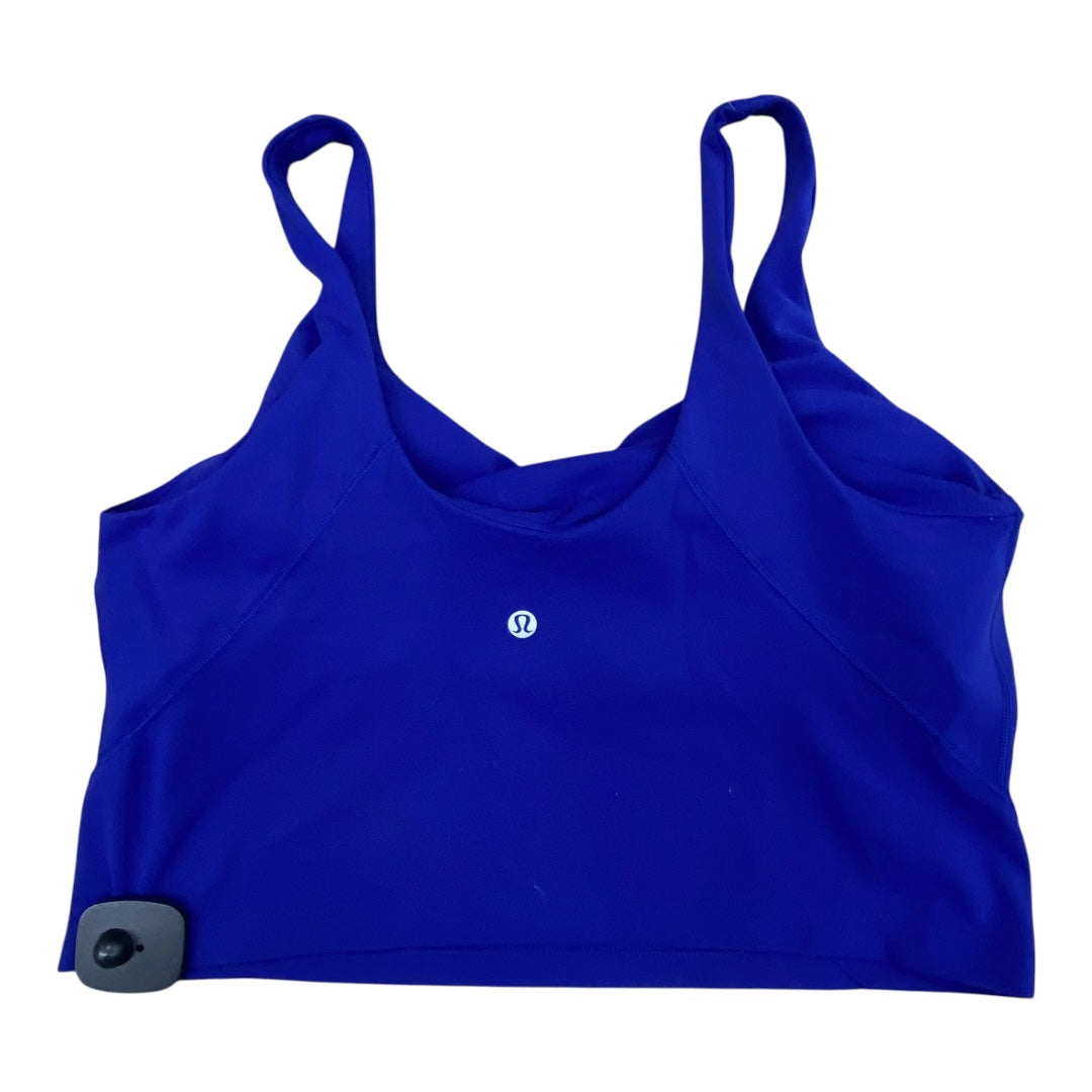 Athletic Tank Top By Lululemon In Blue, Size:14