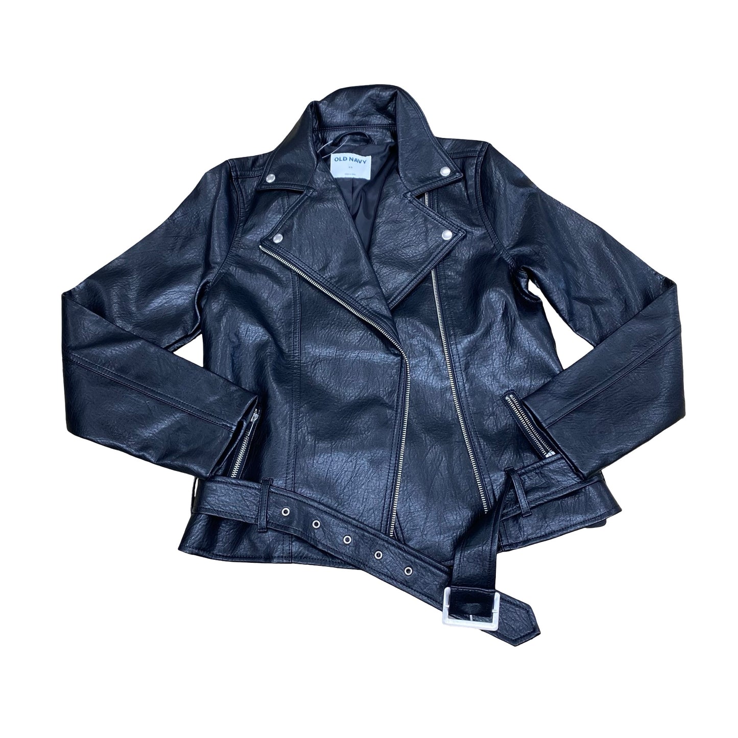 Jacket Moto By Old Navy In Black, Size:Xs