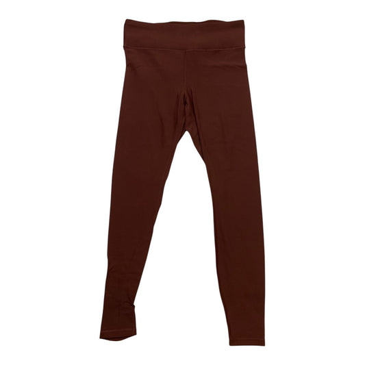 Athletic Leggings By Lululemon In Maroon, Size:12