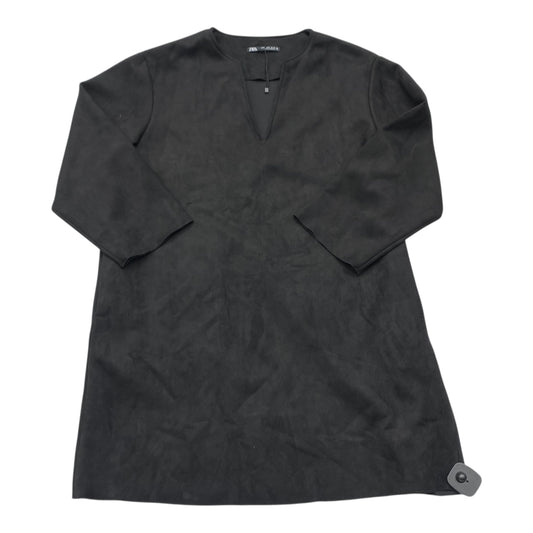 Dress Casual Midi By Zara In Black, Size:M