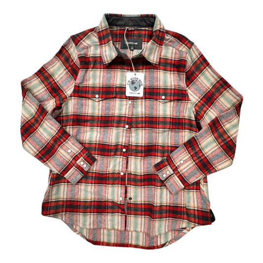 Jacket Shirt By Toad & Co In Plaid Pattern, Size:L