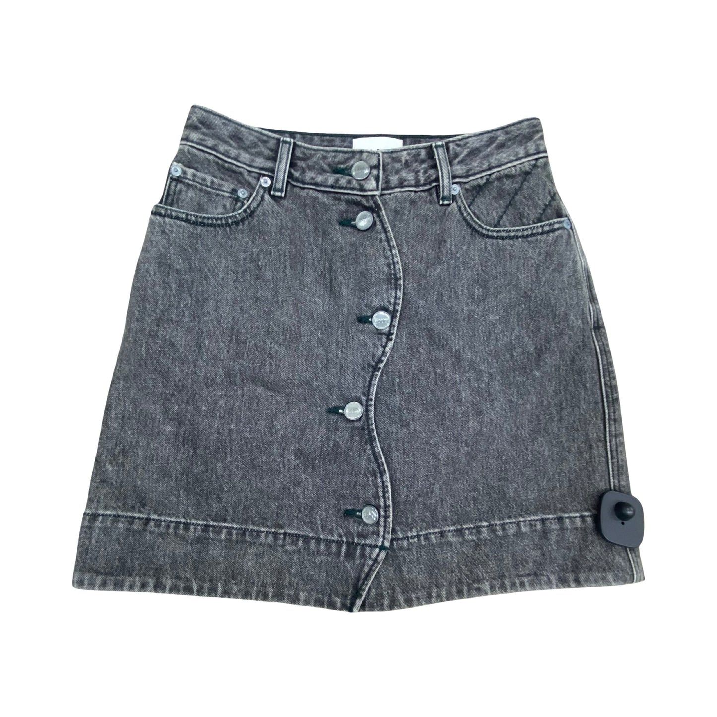 Skirt Mini & Short By Ganni In Grey, Size:2