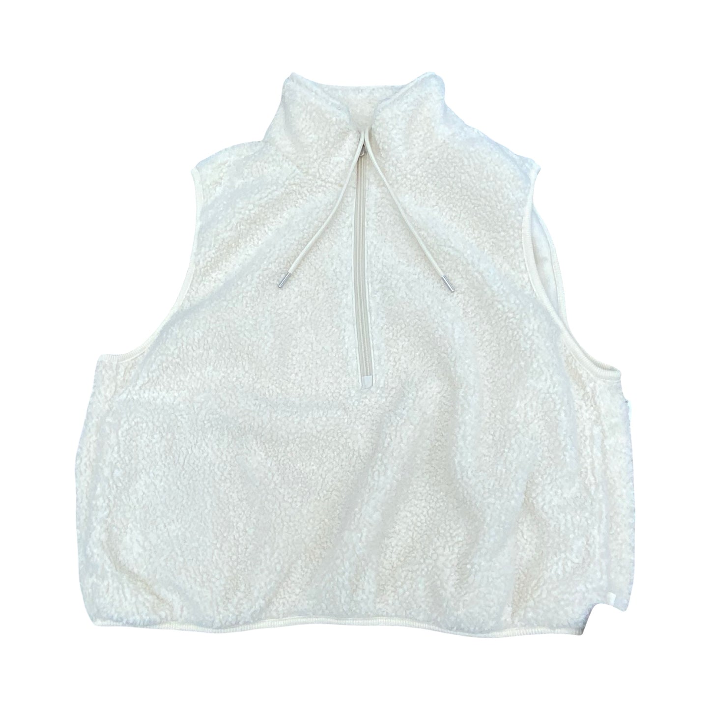 Vest Faux Fur & Sherpa By Athleta In Cream, Size:L