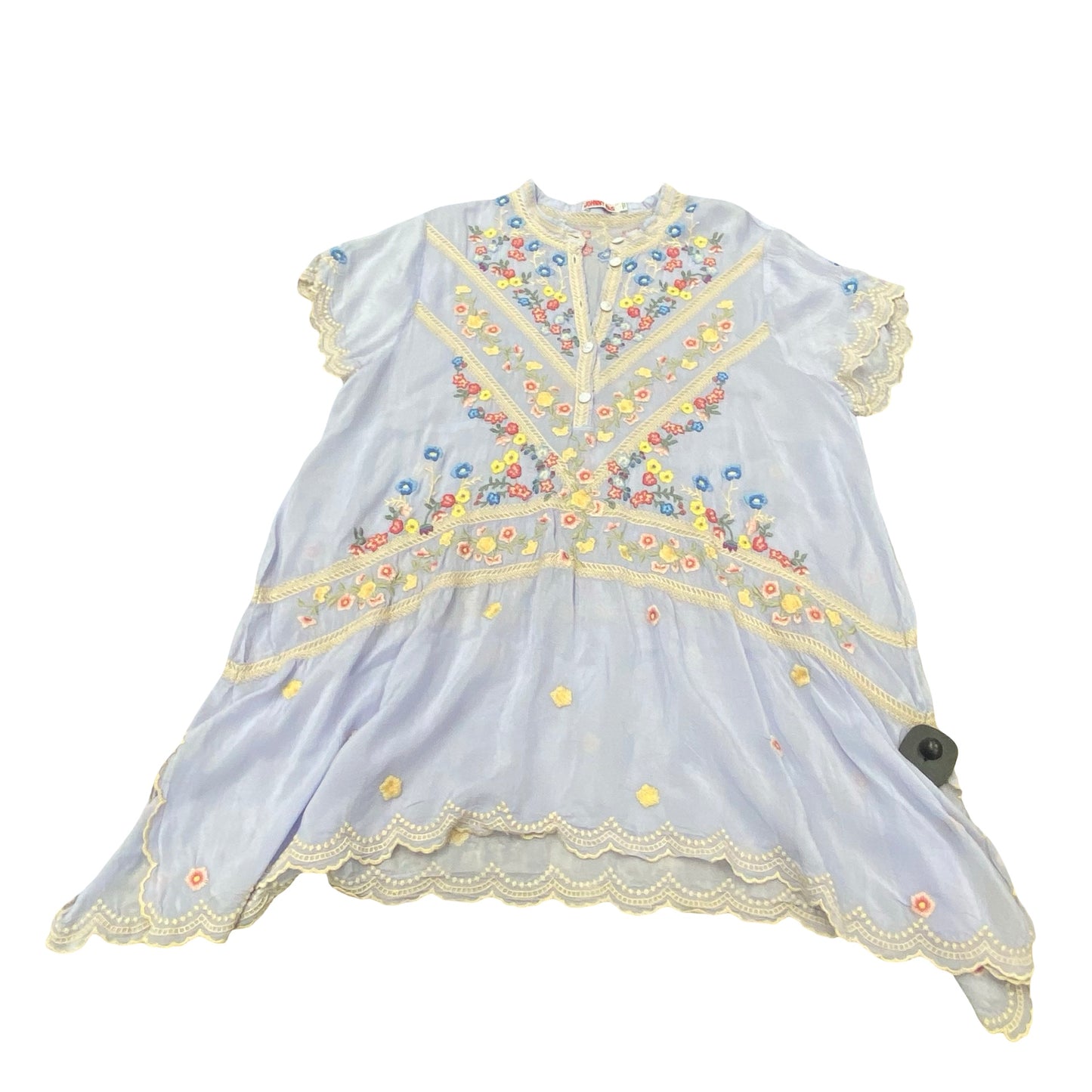 Top Ss Designer By Johnny Was In Purple, Size:L