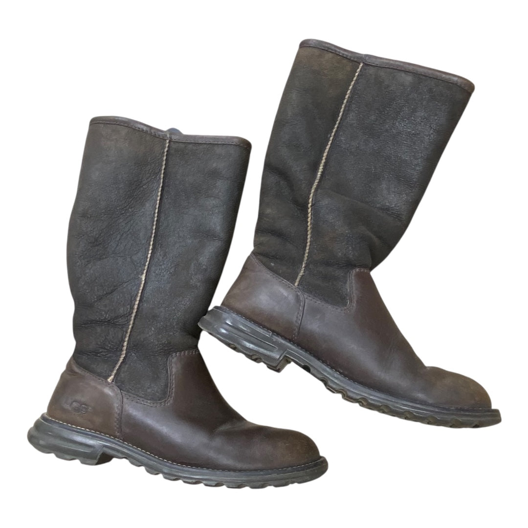 Boots Designer By Ugg In Brown, Size:8