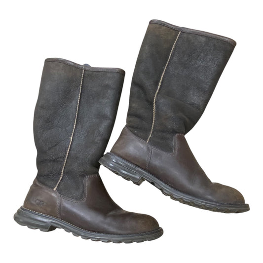 Boots Designer By Ugg In Brown, Size:8