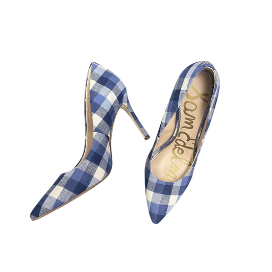 Shoes Heels Kitten By Sam Edelman In Blue Denim, Size:8