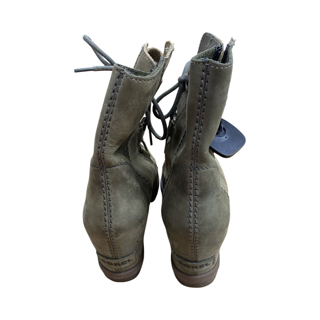 Boots Designer By Sorel In Green, Size:8