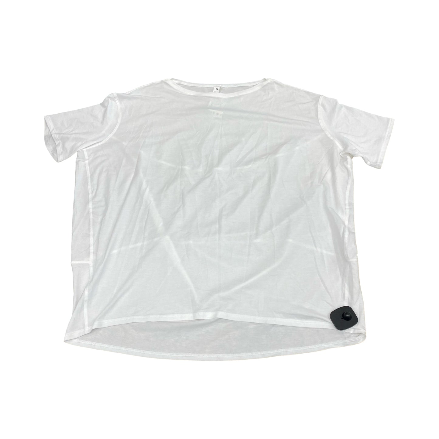 Athletic Top Ss By Lululemon In White, Size:10
