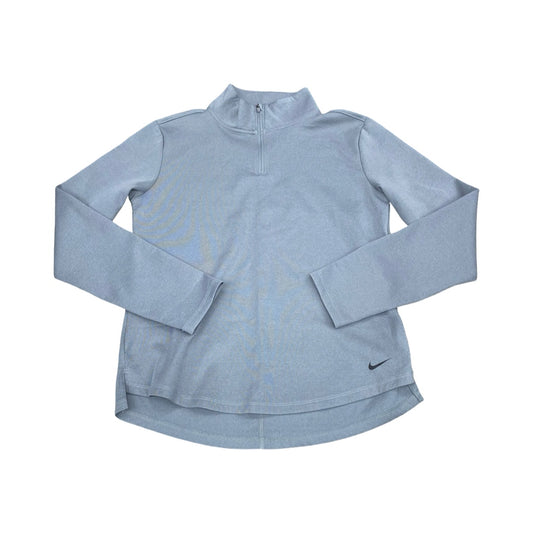 Athletic Top Ls Collar By Nike In Grey, Size:S