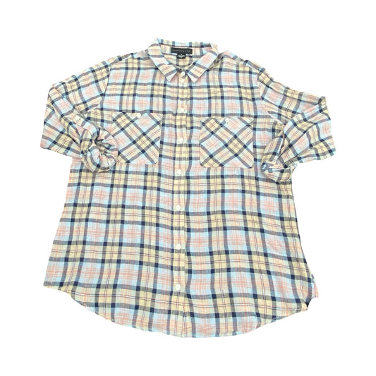 Top Ls By Sanctuary In Plaid Pattern, Size:M