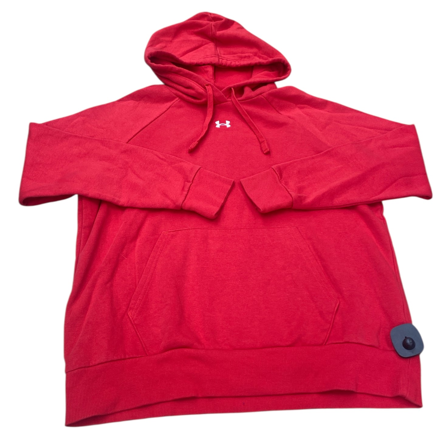 Athletic Sweatshirt Hoodie By Under Armour In Red, Size:M