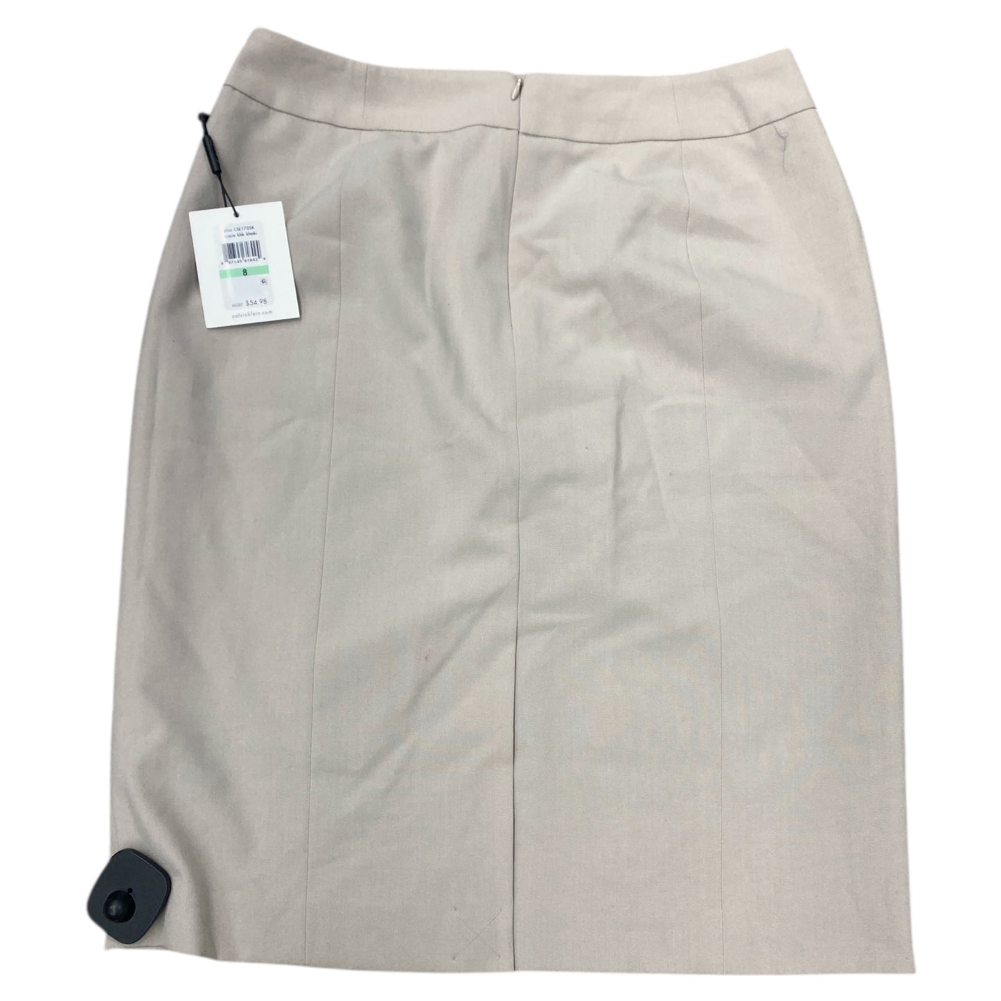 Skirt Midi By Calvin Klein In Tan, Size:8