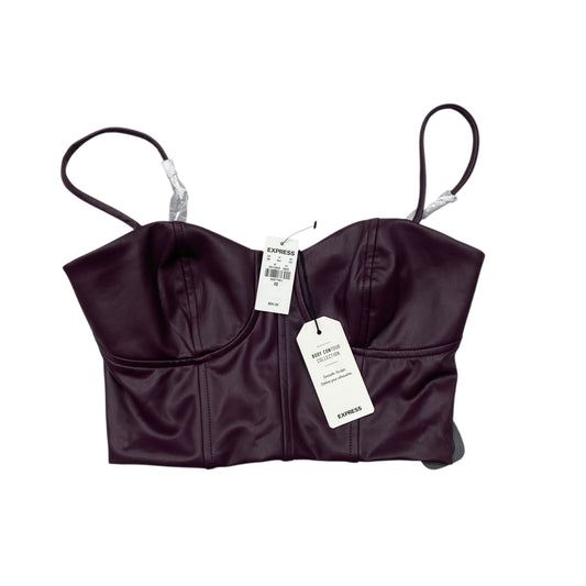 Top Sleeveless By Express In Purple, Size:Xs