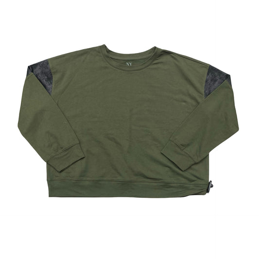 Top Ls By New York And Co In Black & Green, Size:Xl