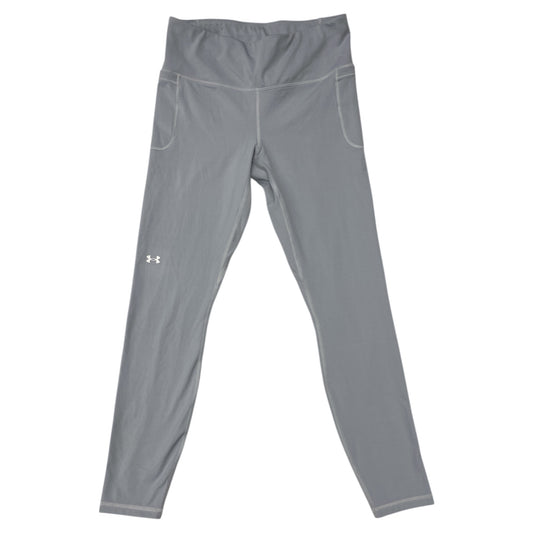 Athletic Leggings By Under Armour In Grey, Size:L