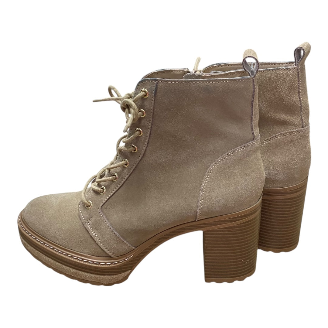 Boots Ankle Heels By Steve Madden In Brown, Size:10