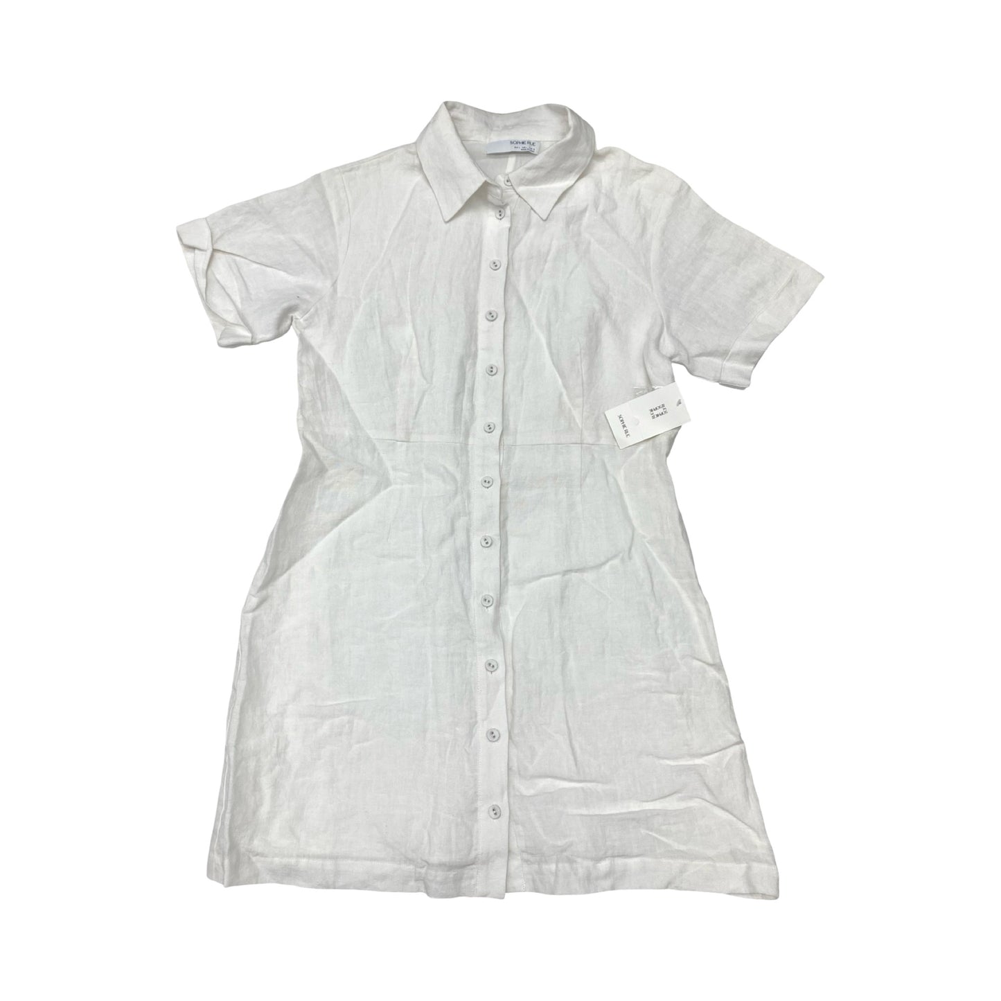 Dress Casual Midi By Cmc In White, Size:L