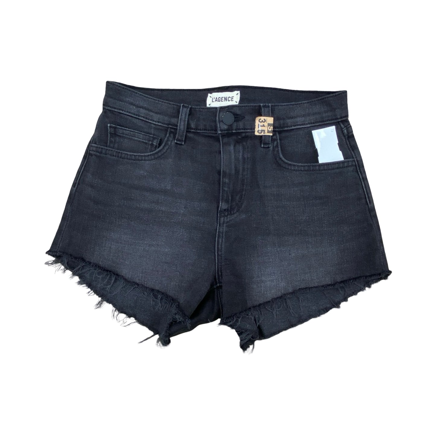 Shorts By L Agence In Black Denim, Size:Xs