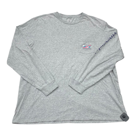 Top Ls By Vineyard Vines In Grey, Size:2X