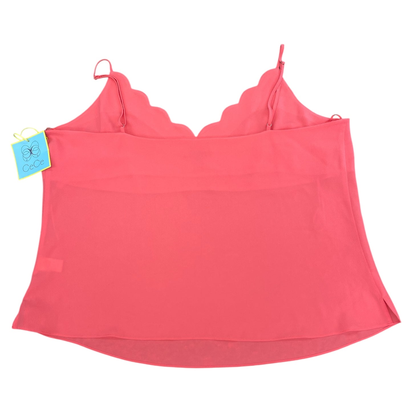 Top Sleeveless By Cece In Coral, Size:Xxl