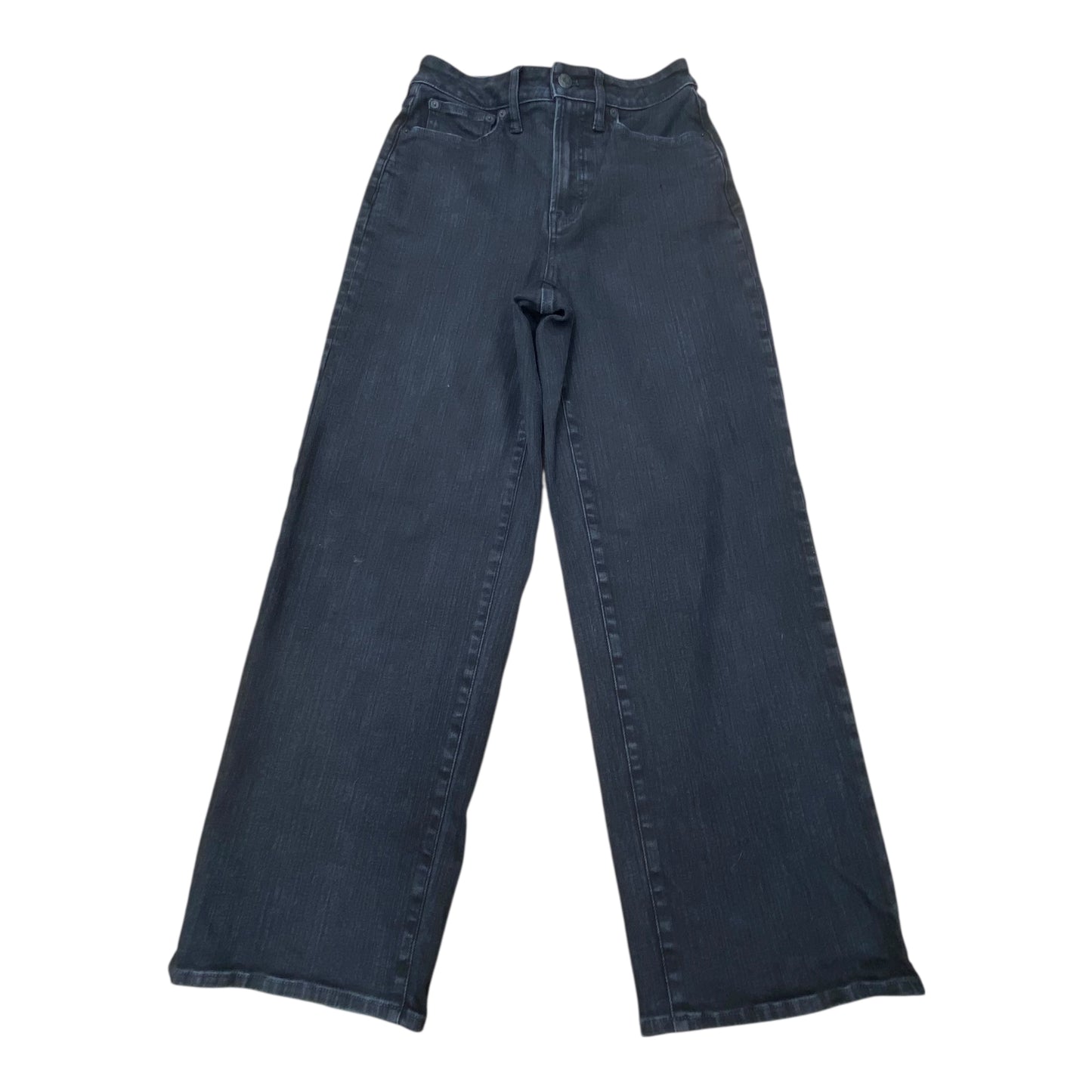 Jeans Wide Leg By Madewell In Black, Size:4