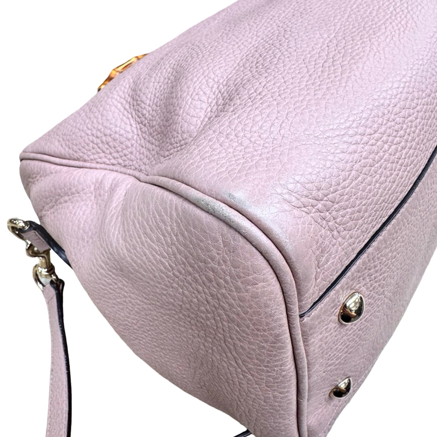 Handbag Luxury Designer By Gucci In Pink, Size:Medium