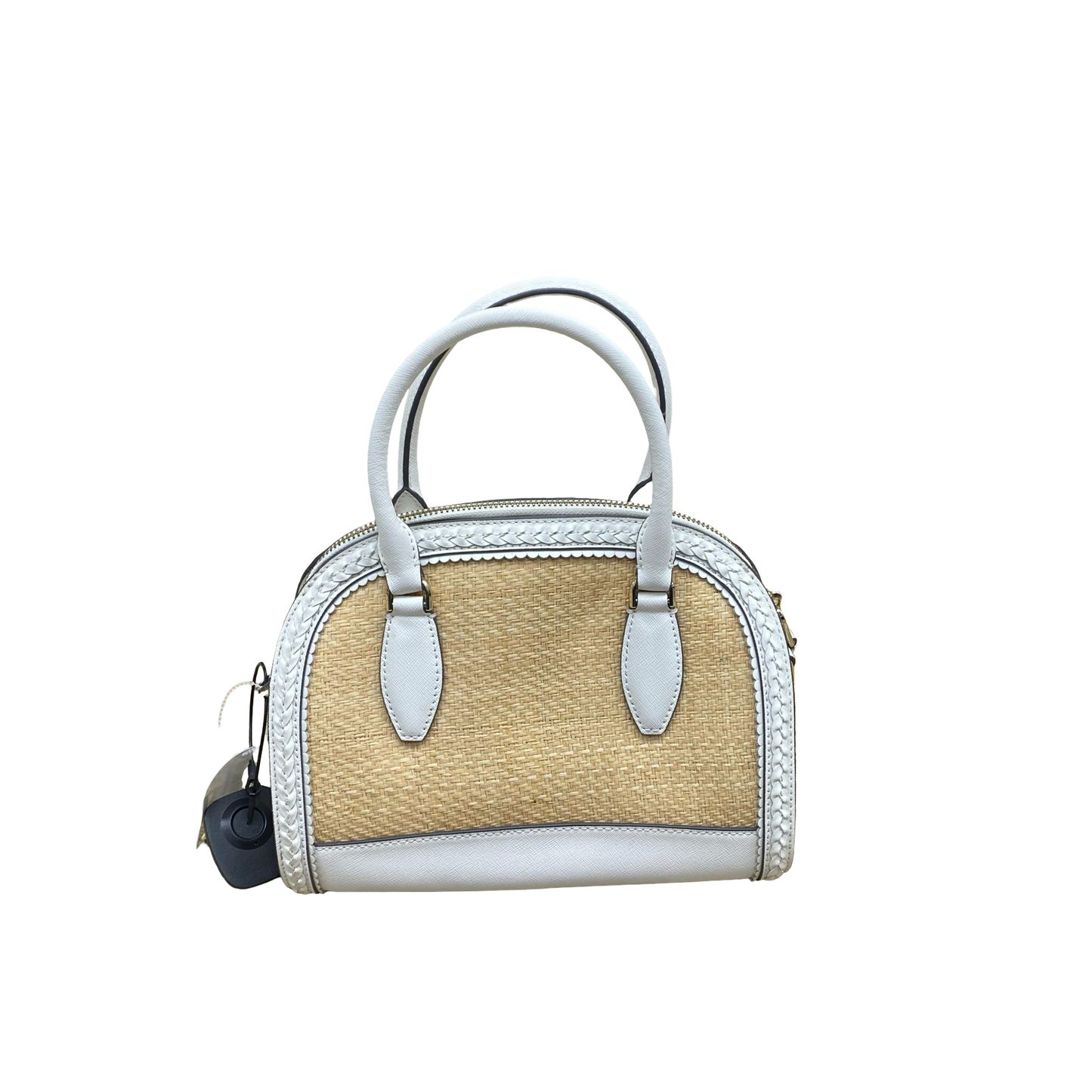 Handbag Designer By Kate Spade In Tan & White, Size:Small
