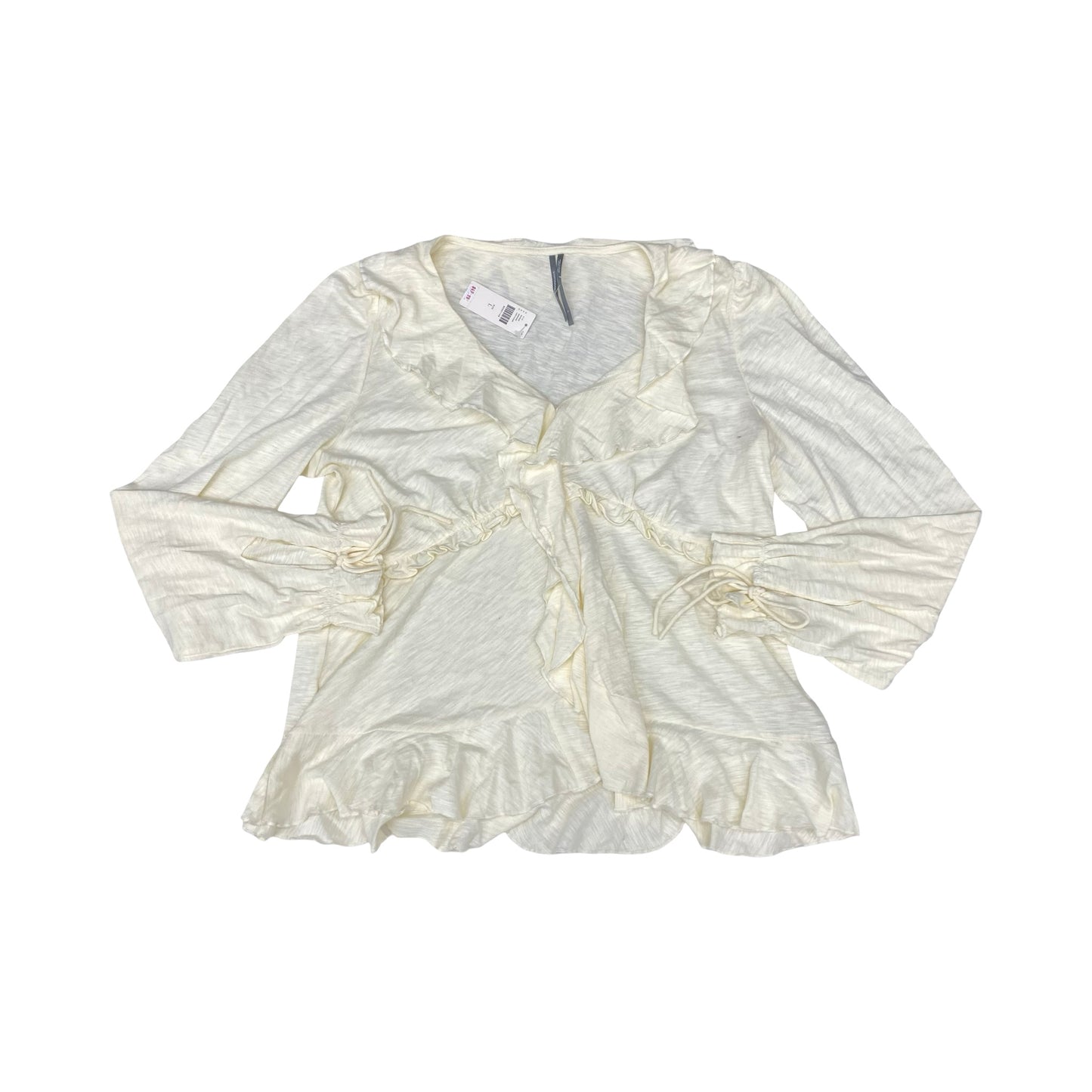 Top Ls By Anthropologie In Cream, Size:L