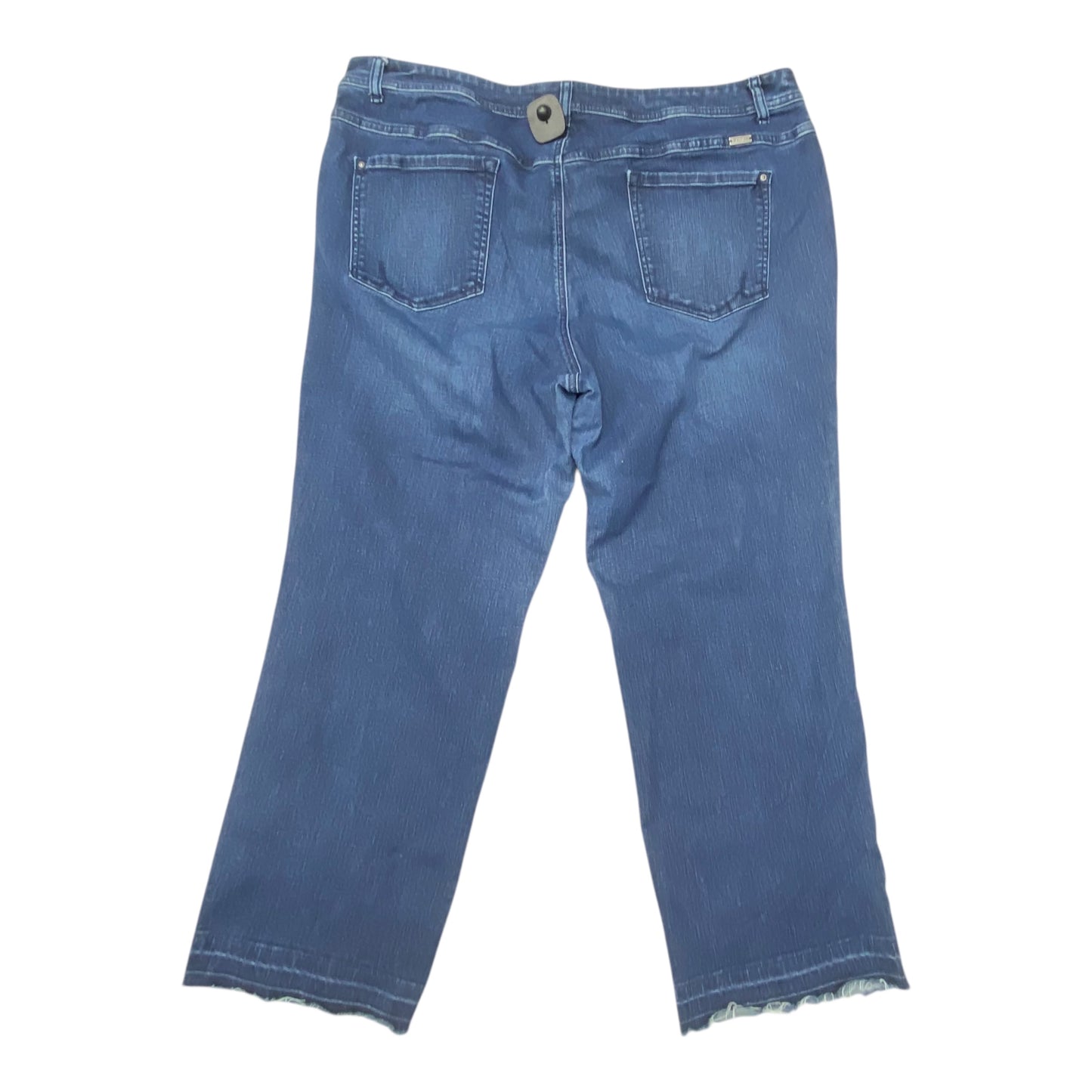 Jeans Straight By Inc In Blue Denim, Size:22