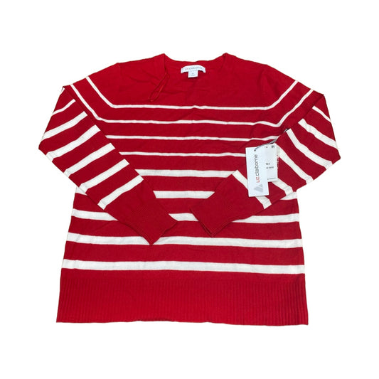 Sweater By Liz Claiborne In Striped Pattern, Size:Xs