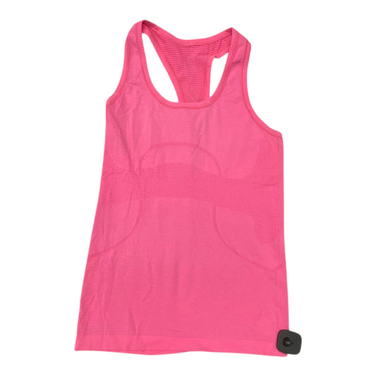 Athletic Tank Top By Lululemon In Pink, Size:6