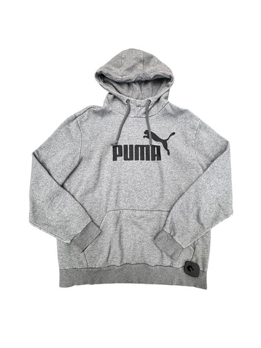 Athletic Sweatshirt Hoodie By Puma In Grey, Size:L