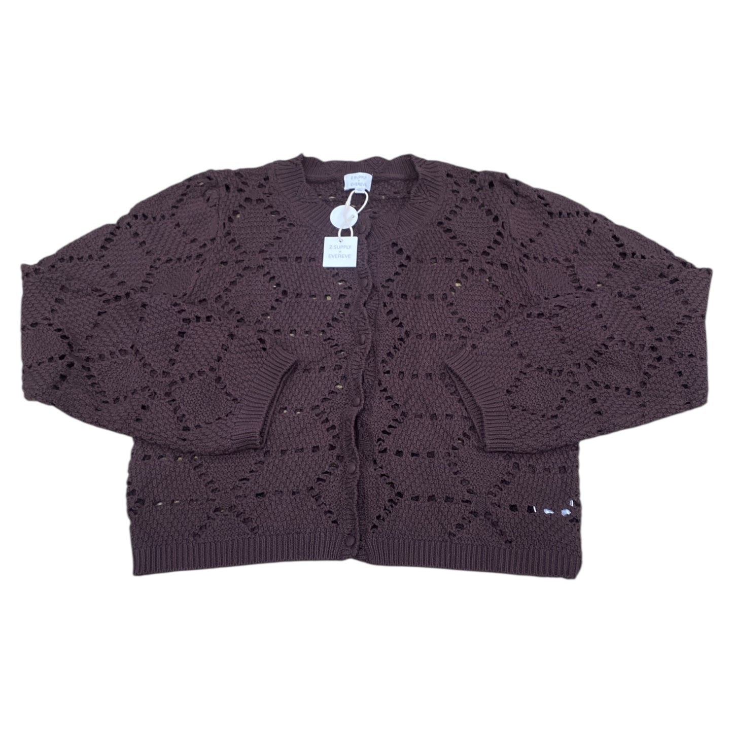 Sweater Cardigan By Z Supply In Brown, Size:S