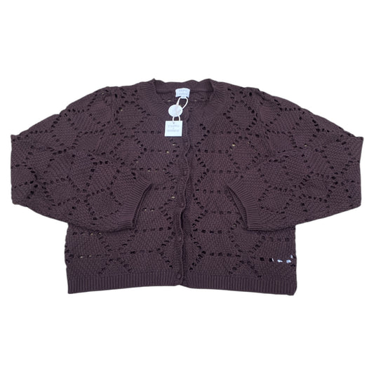 Sweater Cardigan By Z Supply In Brown, Size:S